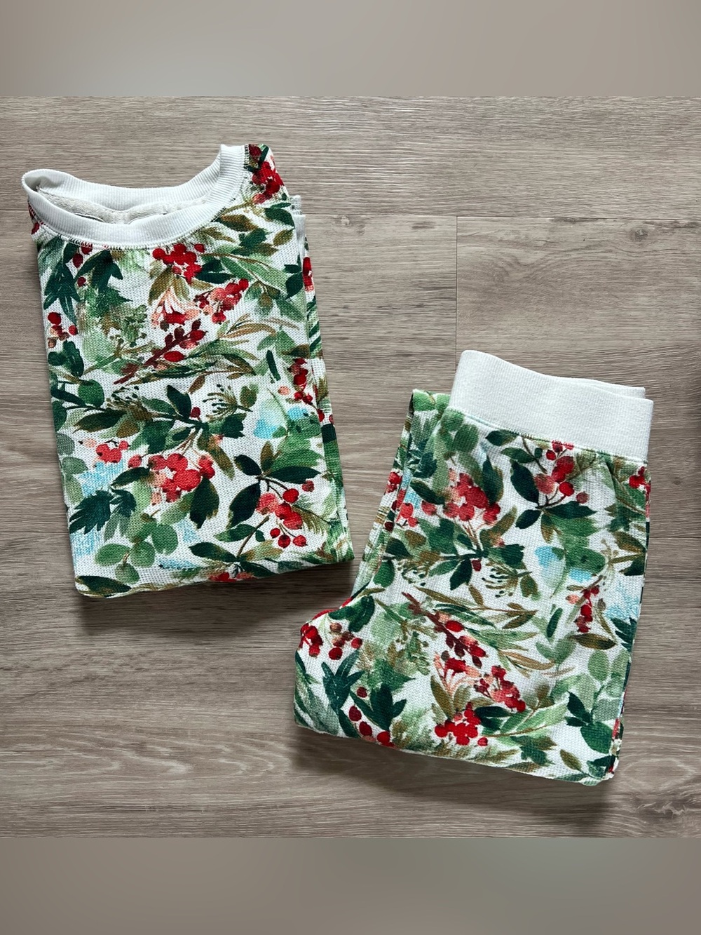 Stars Above Holiday Waffle Knit Pajama Set